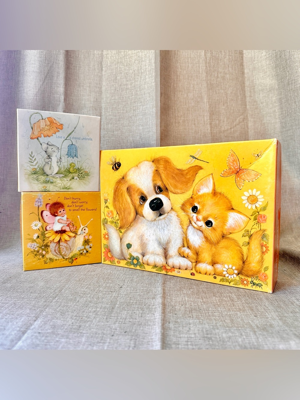 3x Vintage Springbok 1970s Jigsaw Puzzles Children 48-72 pieces complete